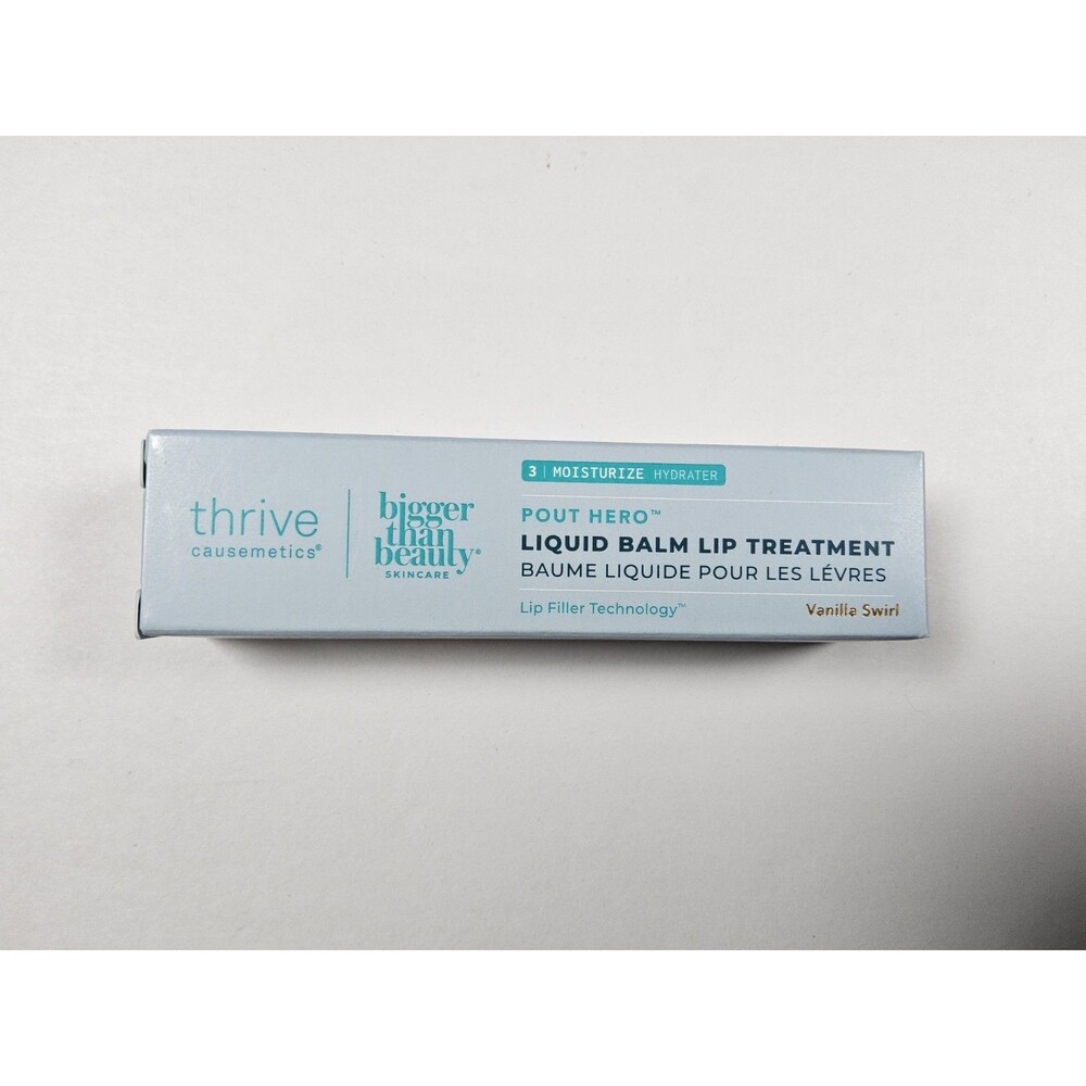 Thrive Causemetics Liquid Balm Lip Pout Hero Treatment Filler -Vanilla Swirl